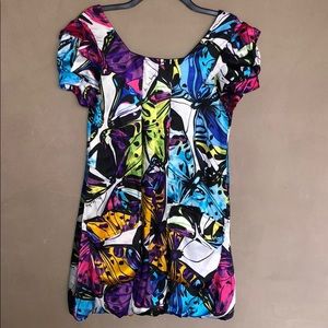 Iceberg Floral-butterfly print mini dress 👗